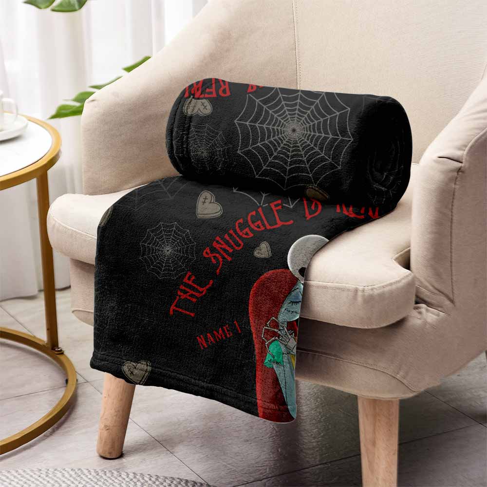 The Snuggle Is Real - Personalized Couple Nightmare Blanket