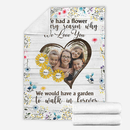 If We Had A Flower - Personalized Mother's Day Mother Blanket