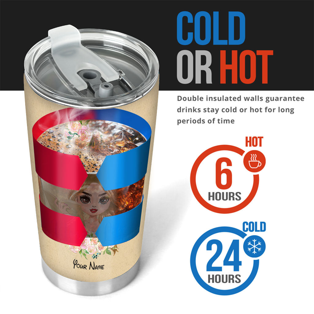 Mouse Ears And Book Kind Of Girl - Personalized Book Tumbler