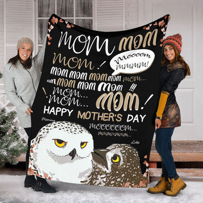 Mom Hey Mom Mom Mom - Personalized Mother's Day Mother Blanket