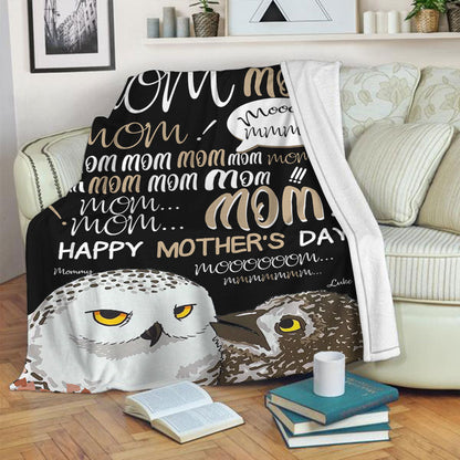 Mom Hey Mom Mom Mom - Personalized Mother's Day Mother Blanket