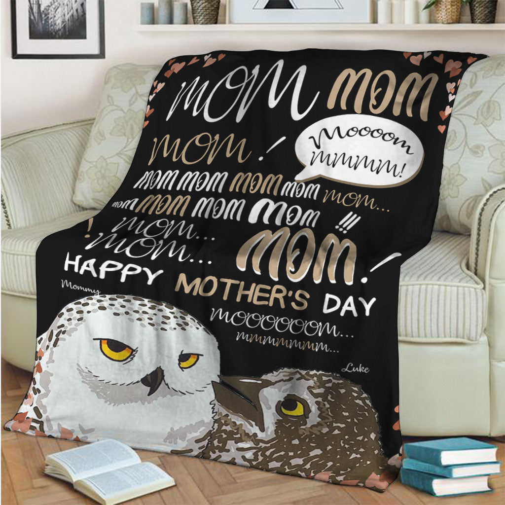 Mom Hey Mom Mom Mom - Personalized Mother's Day Mother Blanket