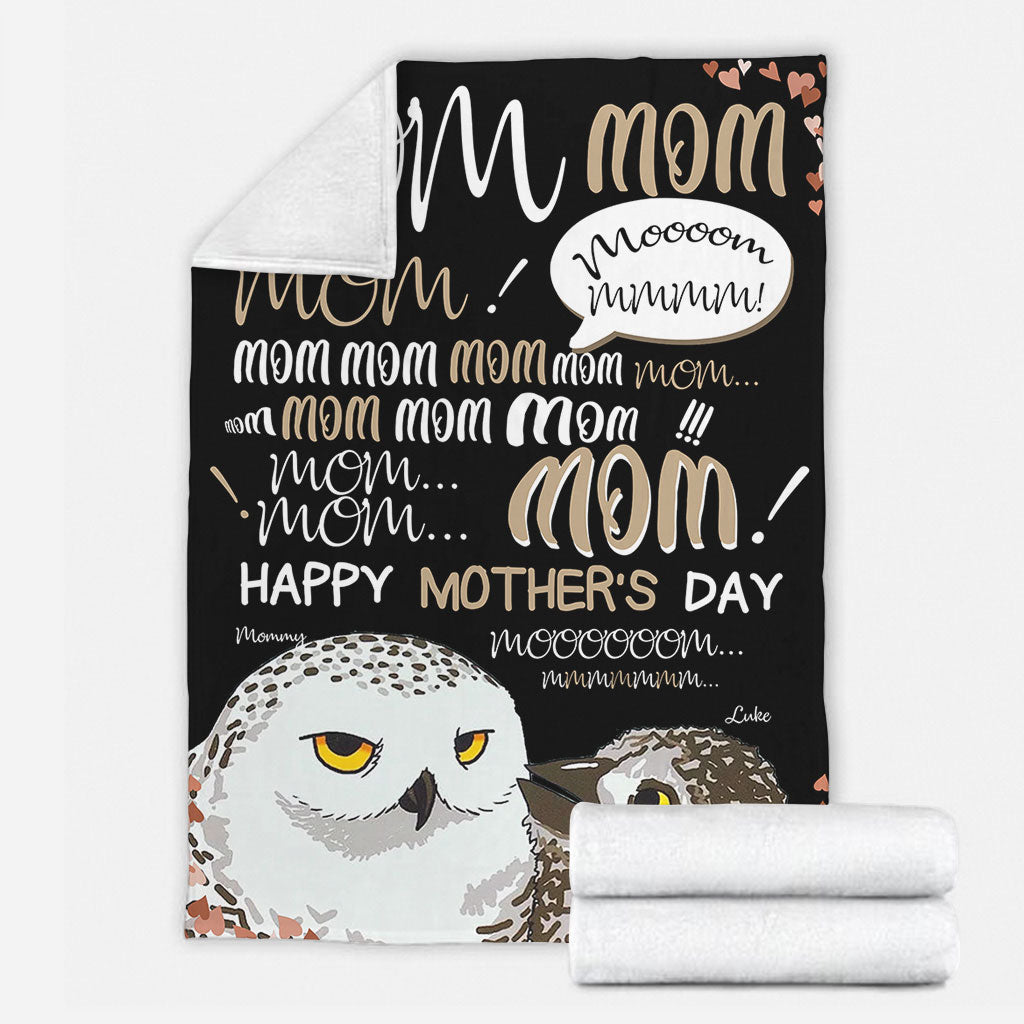 Mom Hey Mom Mom Mom - Personalized Mother's Day Mother Blanket