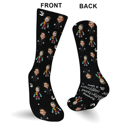 Surviving Fatherhood - Personalized Father's Day Father Socks