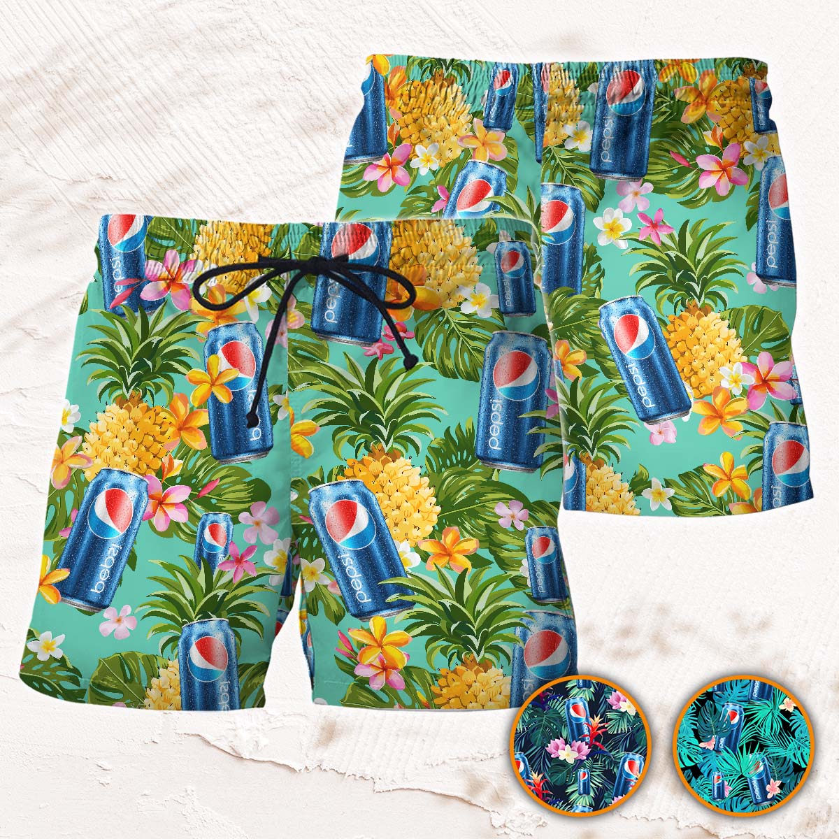 Summer Is Calling - Personalized Blue Soft Drink Men Shorts