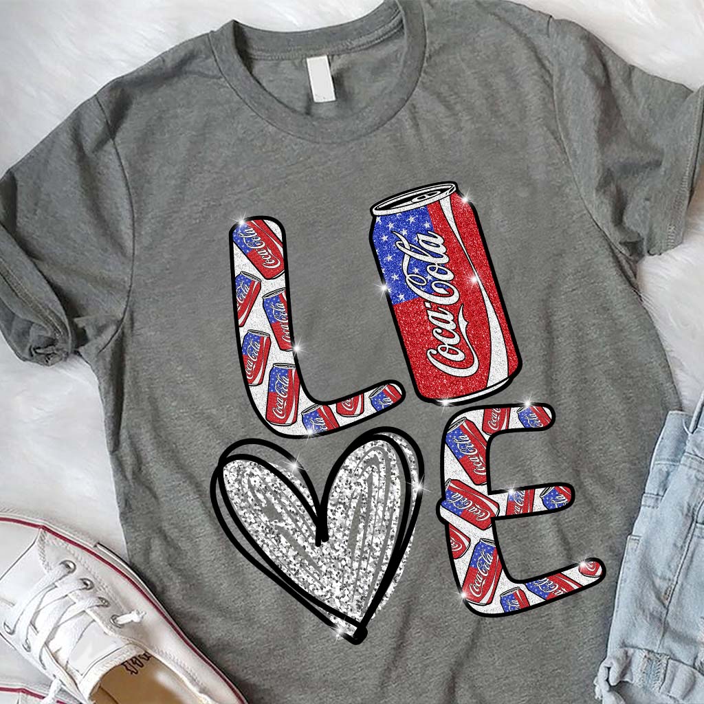 Love Summer Patriotic Carbonated Drink T-shirt and Hoodie