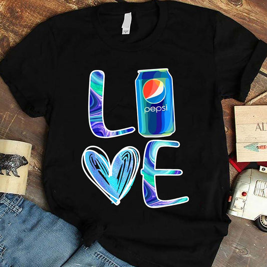 Love Summer Blue Soft Drink T-shirt and Hoodie