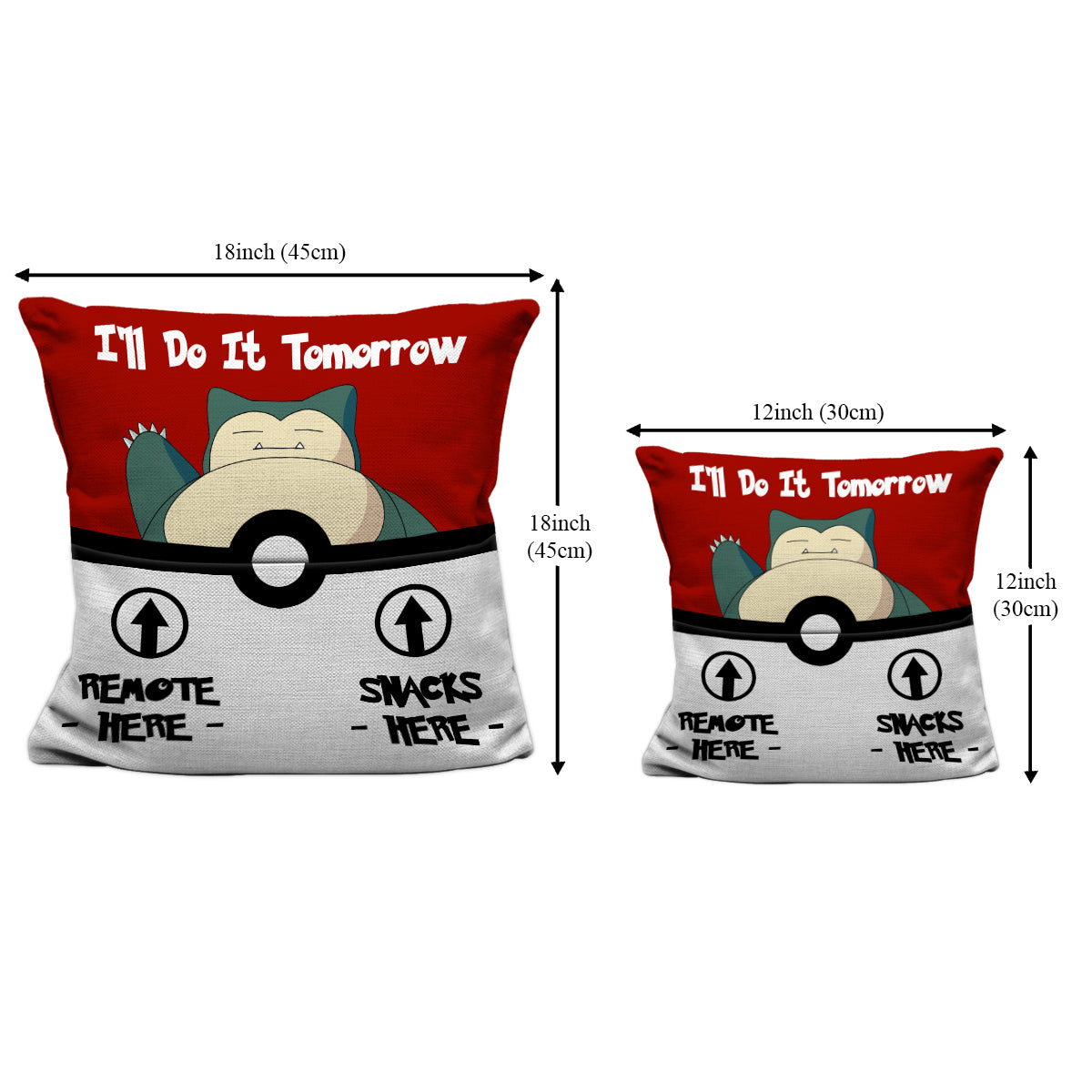 I'll Do It Tomorrow Monster Trainer Pocket Pillow