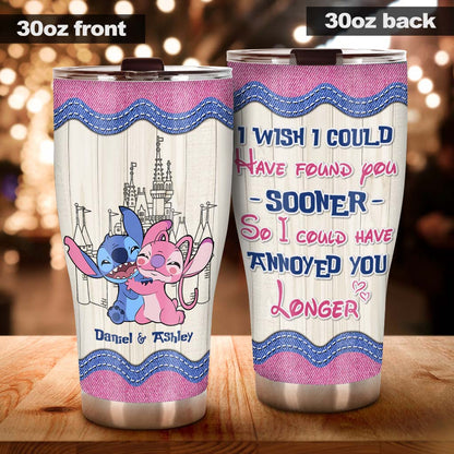 I Wish I've Found You Sooner - Personalized Ohana Tumbler