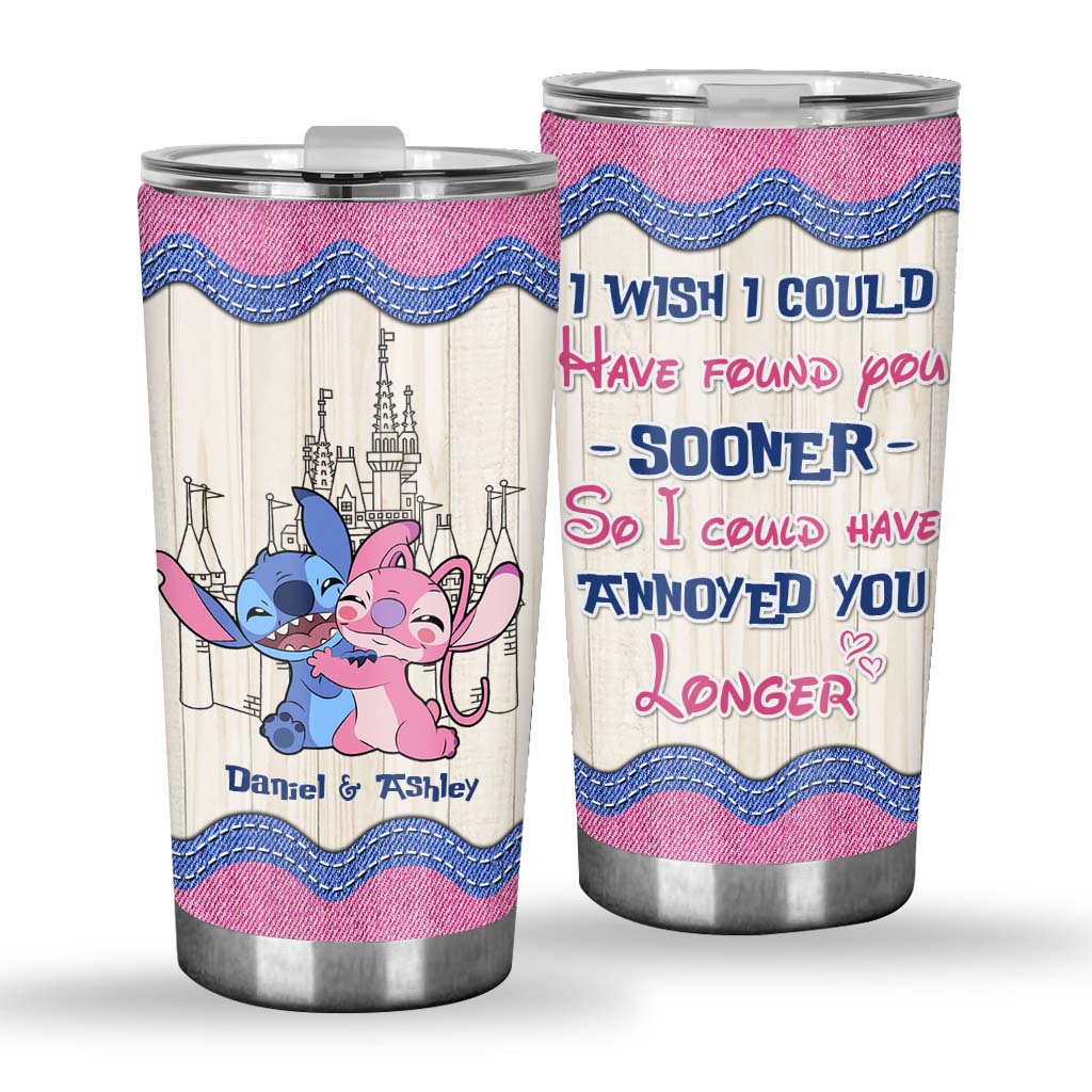 I Wish I've Found You Sooner - Personalized Ohana Tumbler