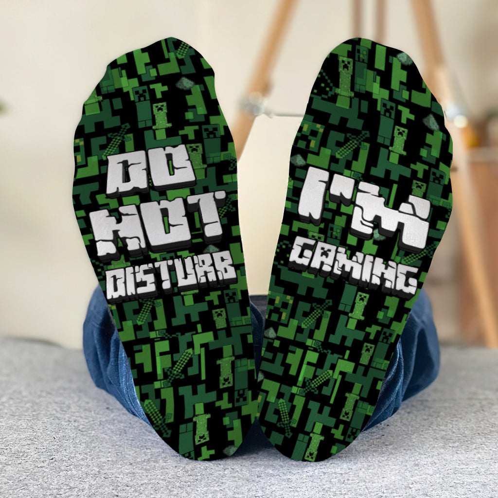 Can You Hear - Personalized Block World Socks