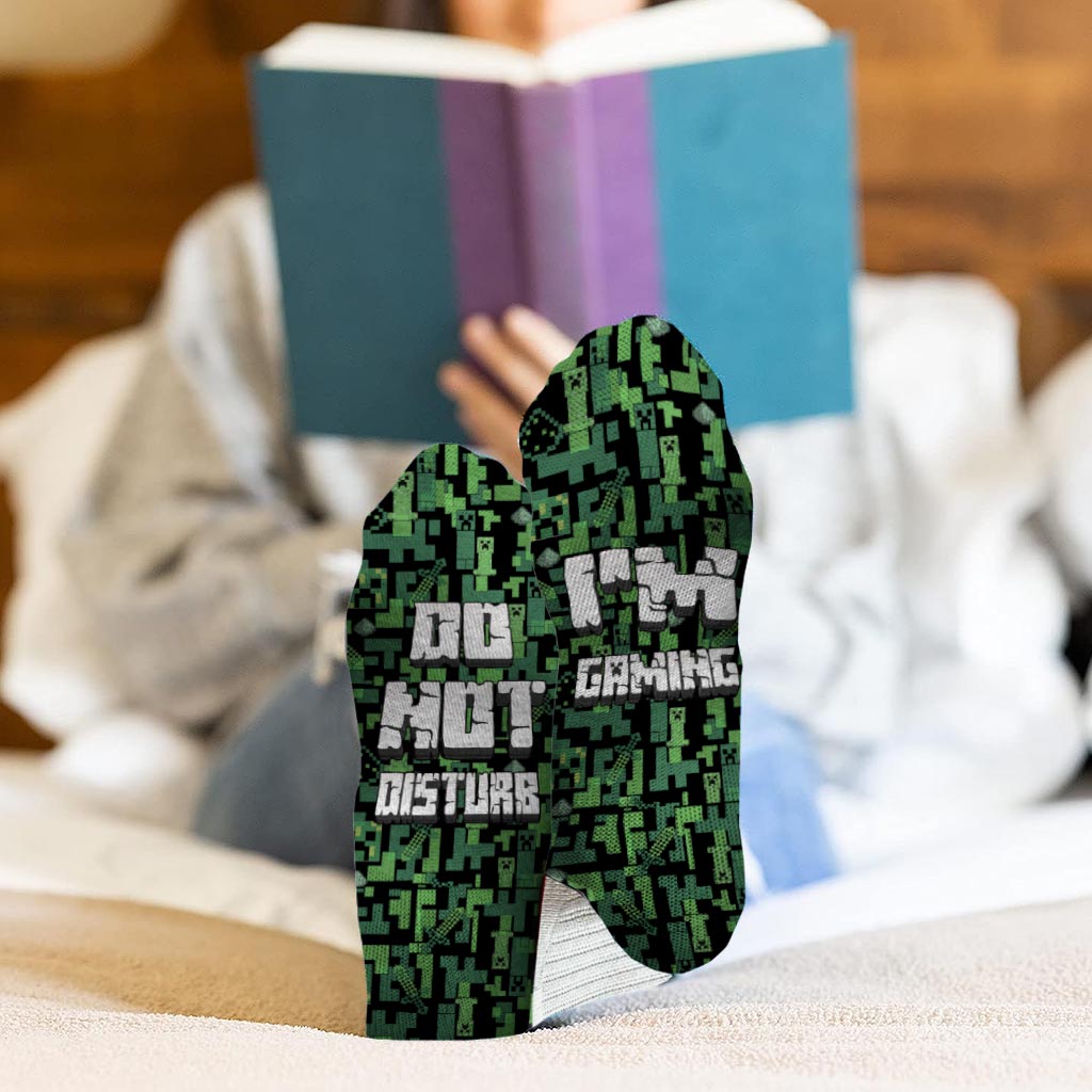 Can You Hear - Personalized Block World Socks