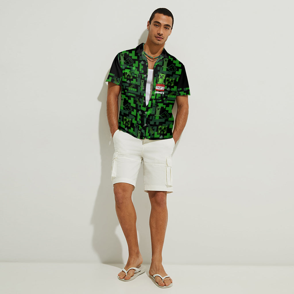 Adventure Is An Attitude - Personalized Block World Hawaiian Shirt