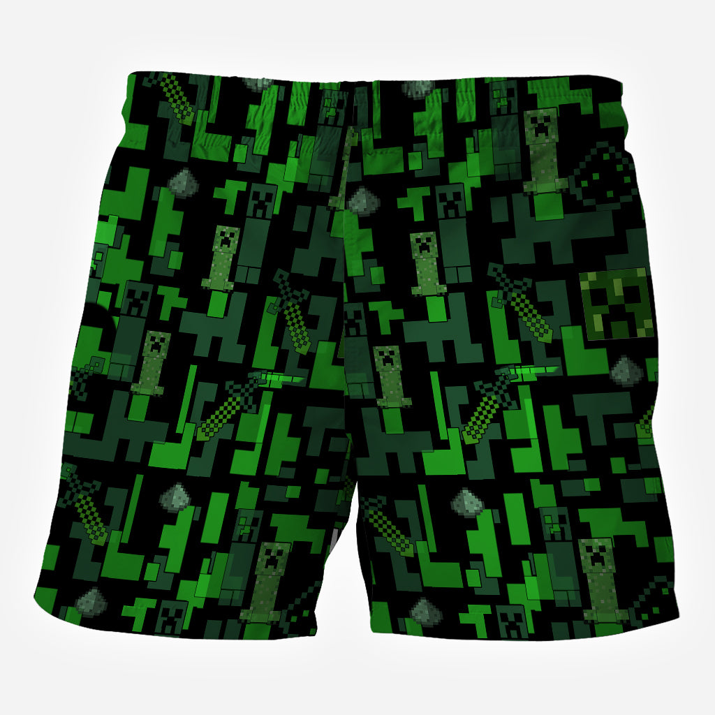 Stop Staring - Personalized Block World Men Shorts