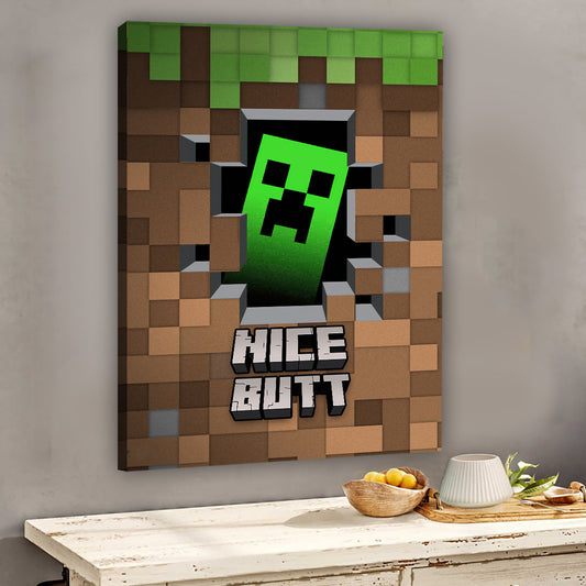 Have A Seat - Personalized Block World Canvas and Poster