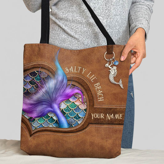 Love Mermaid Personalized  Tote Bag