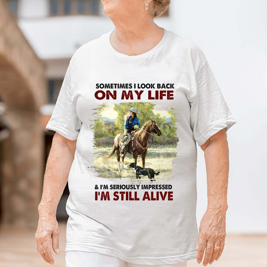 Sometimes I Look Back - Horse T-shirt and Hoodie