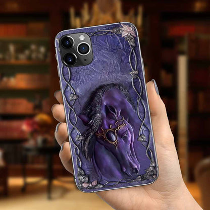 Love Horses - Phone Case With 3D Pattern Print