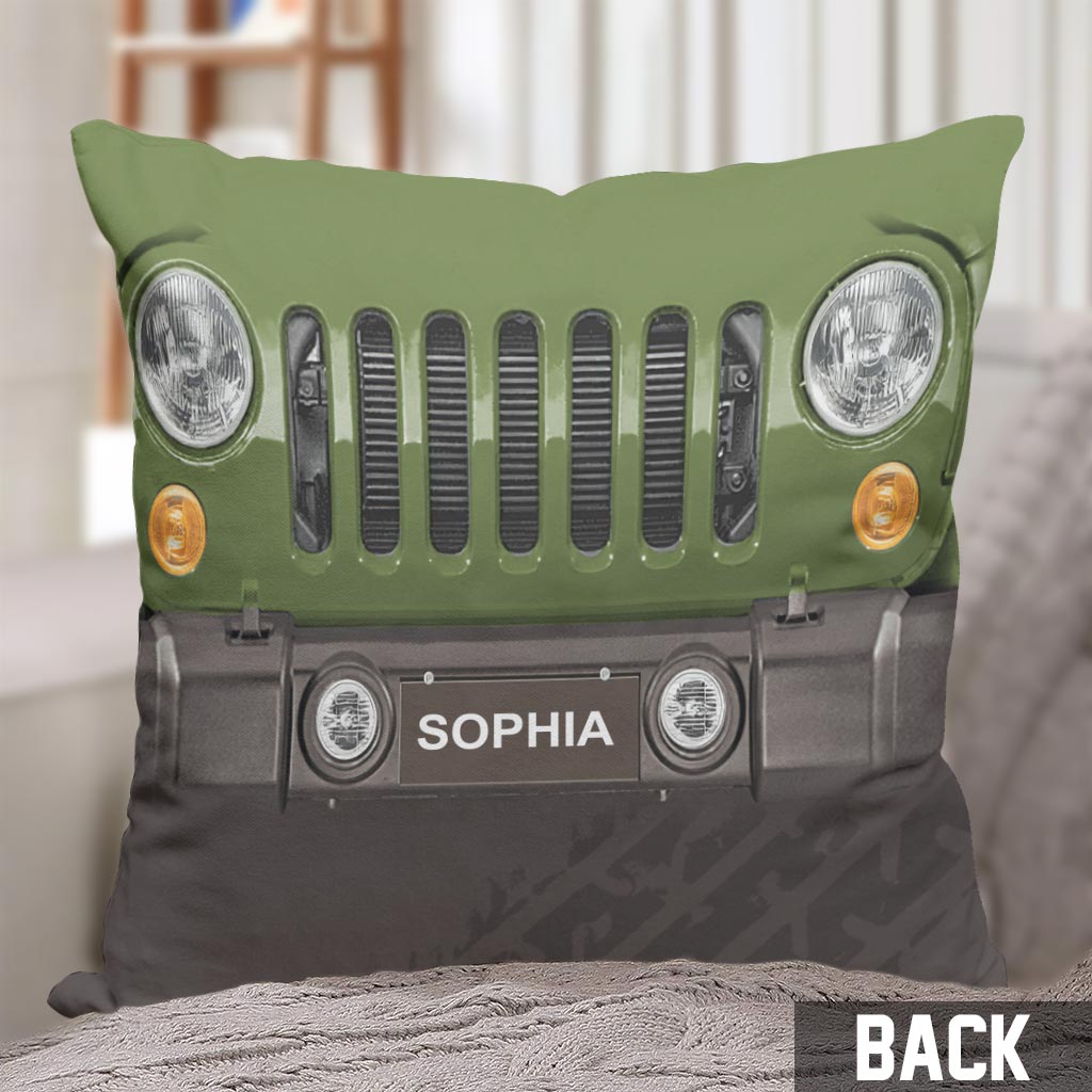 Wild Life Grill - Personalized Car Throw Pillow