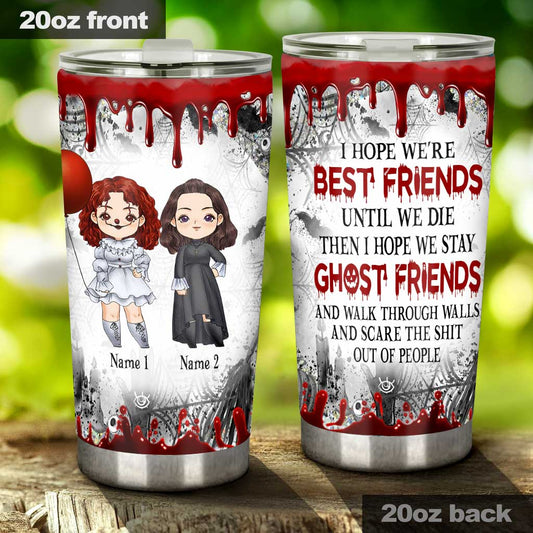 Ghost Sisters - Personalized Halloween Bestie Tumbler