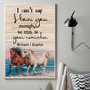 I Can&#39;t Say - Personalized Couple Horse Canvas And Poster