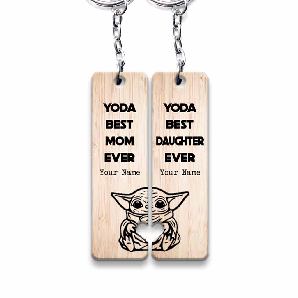 Best Mom And Daughter Ever - Personalized Mother's Day Keychain (Printed On Both Sides)