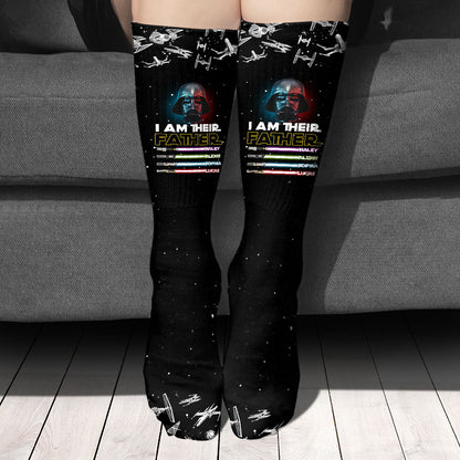 I'm Their Father - Personalized Father's Day The Force Socks