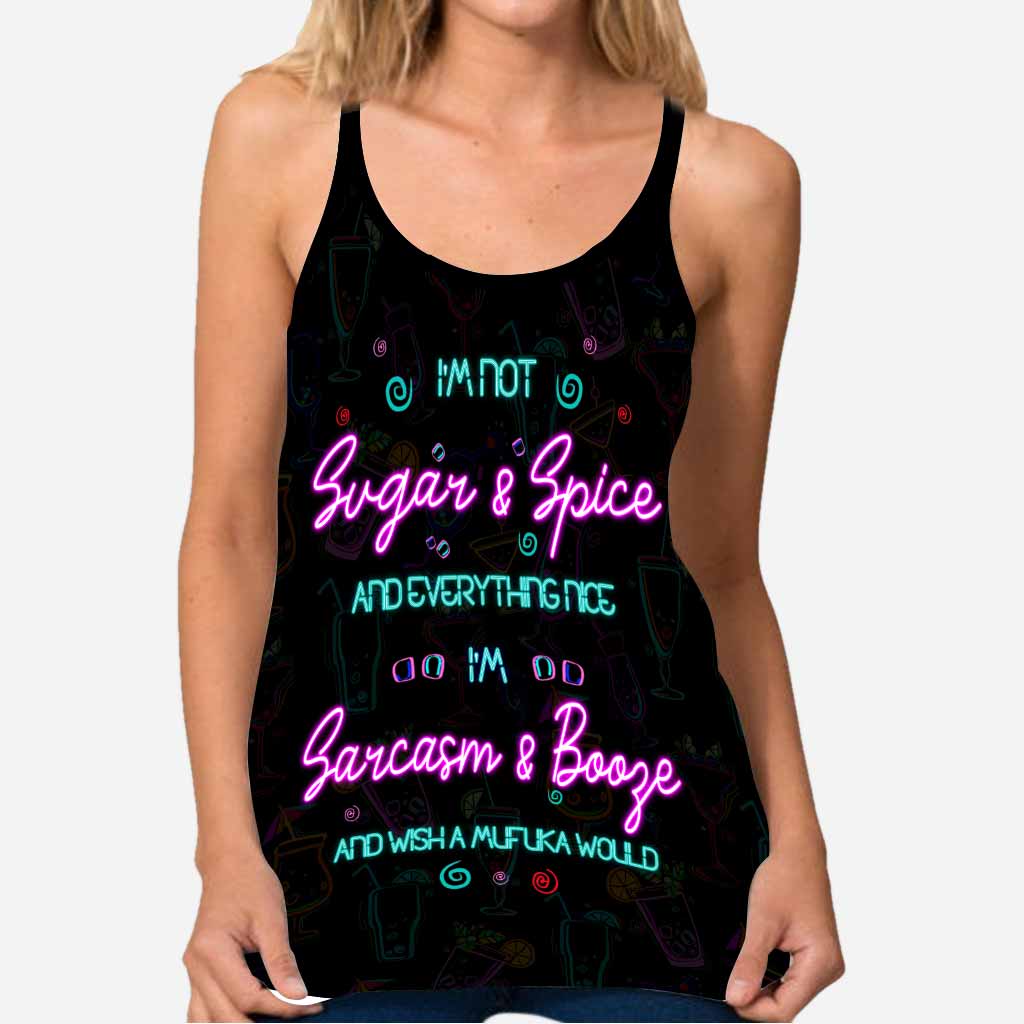 I'm Not Sugar And Spice - Cocktail Cross Tank Top