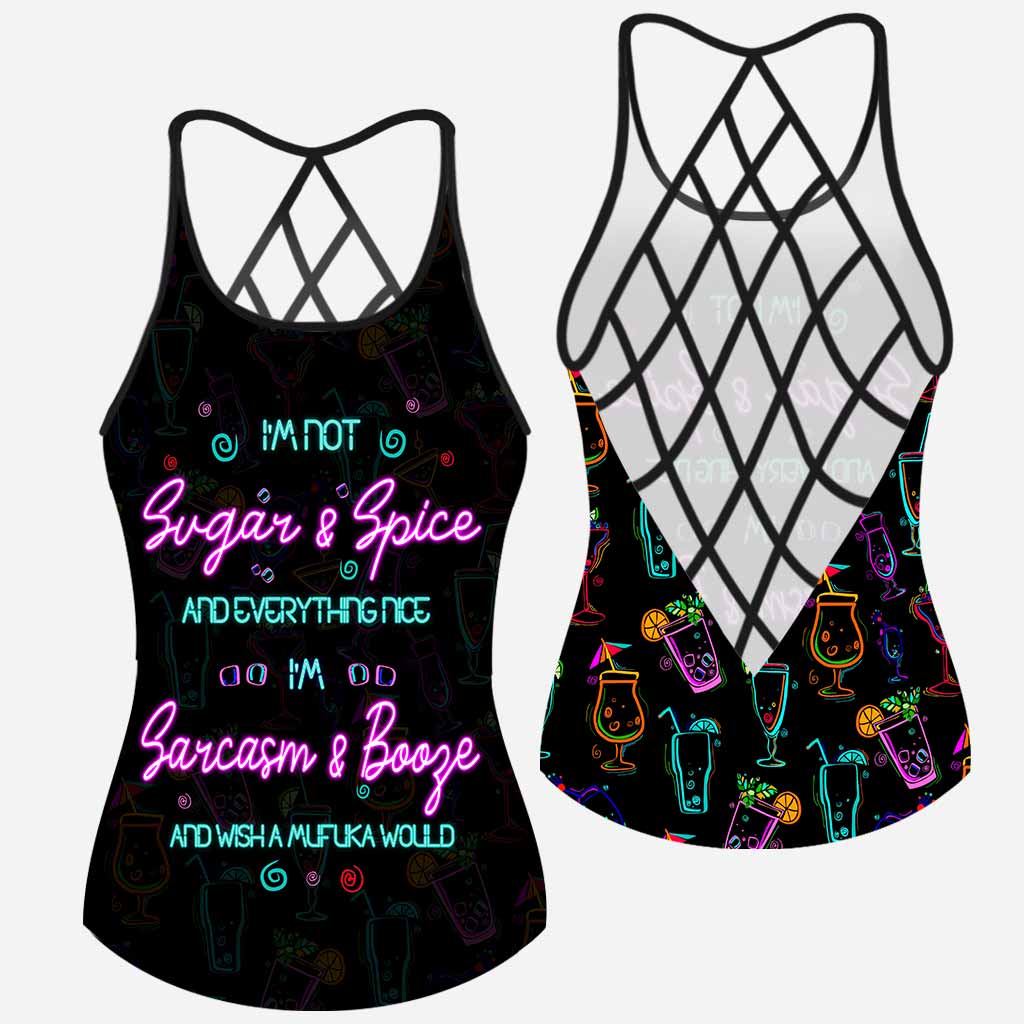 I'm Not Sugar And Spice - Cocktail Cross Tank Top