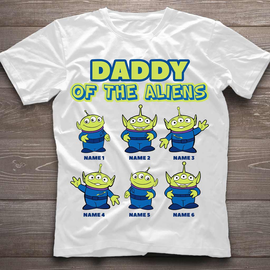 Daddy Of The Aliens - Personalized Father's Day T-shirt and Hoodie