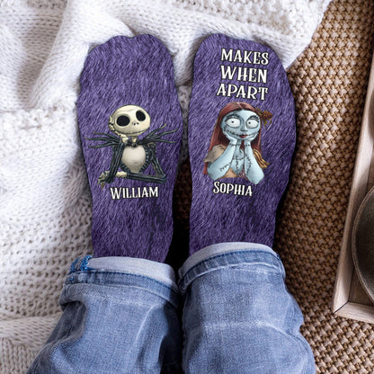 Nothing Makes Sense When We're Apart - Personalized Nightmare Socks