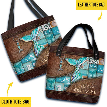 Love Mermaid Personalized  Tote Bag