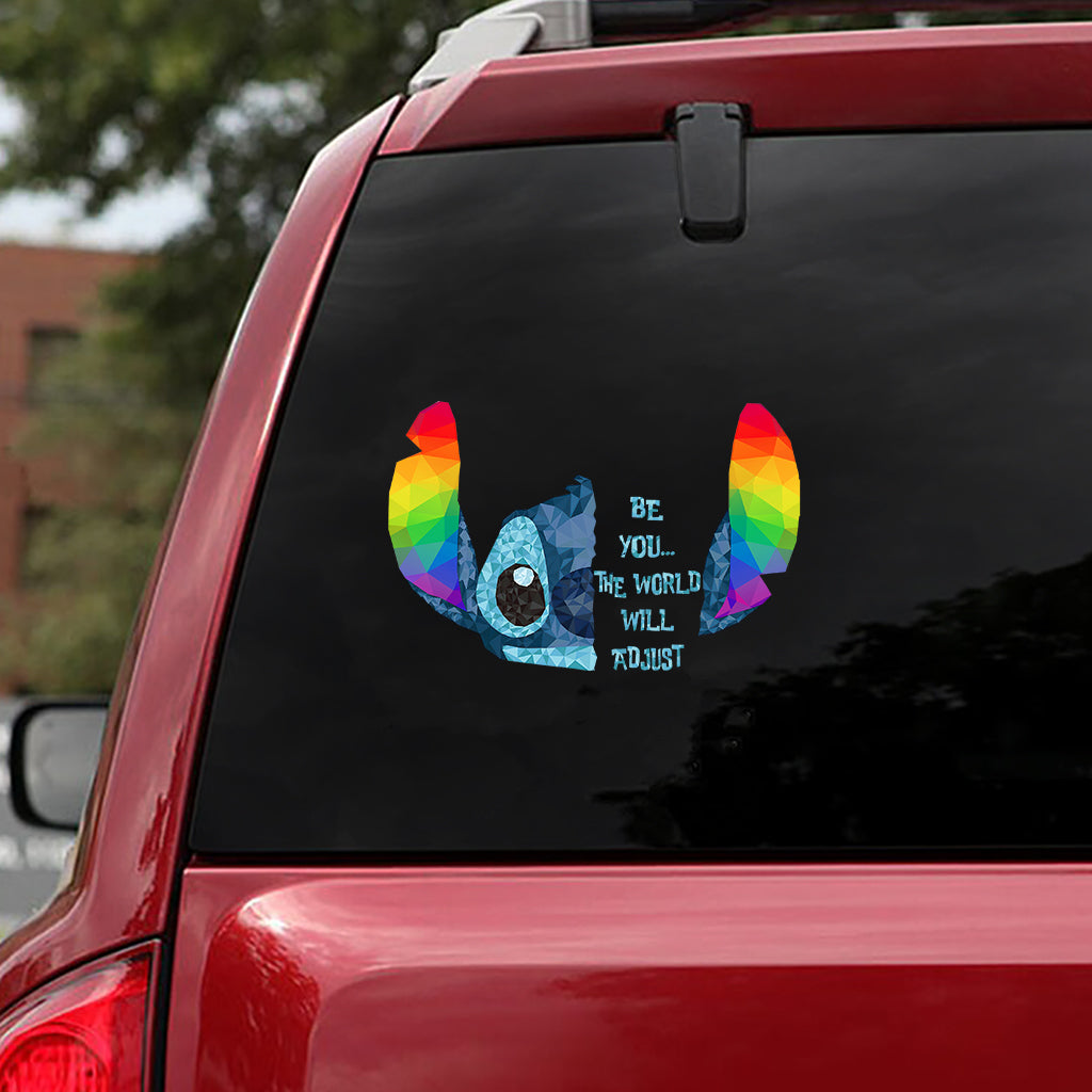 Be You The World Will Adjust - LGBT Support Decal Full