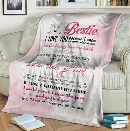 To My Bestie - Sister Blanket 082021