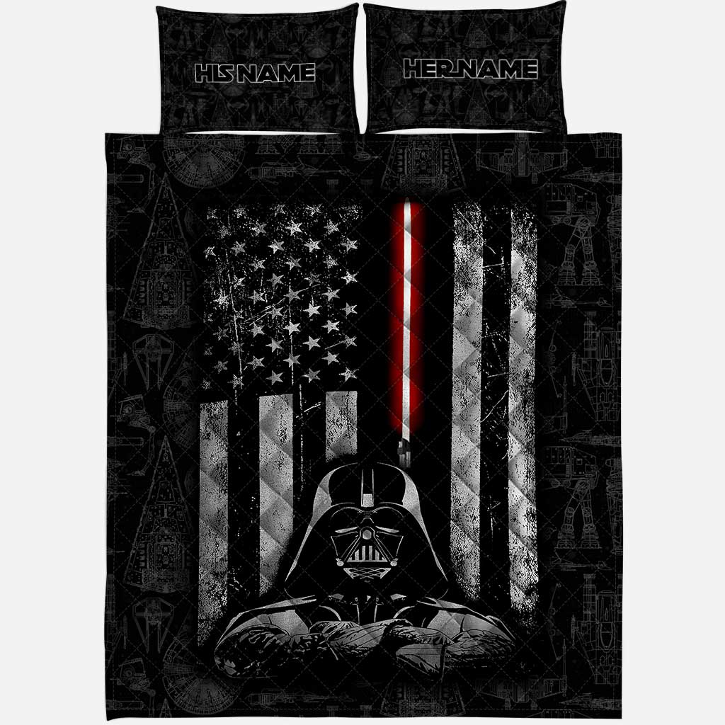 SW Fan - Personalized The Force Quilt Set