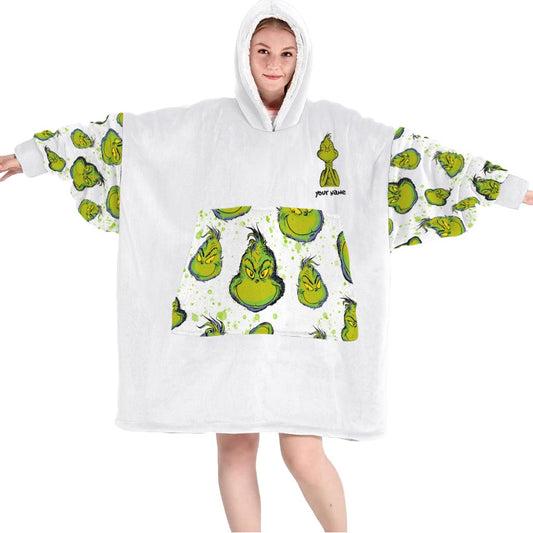 Rock Paper Scissors - Personalized Stole Christmas Blanket Hoodie