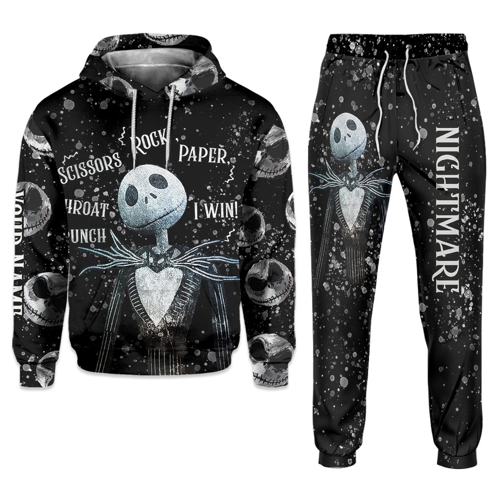 Rock Paper Scissors - Personalized Nightmare Hoodie and Sweatpants