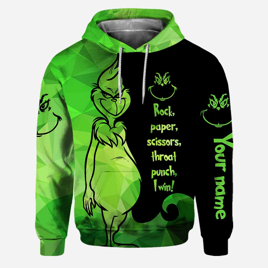 Rock Paper Scissors I Win - Personalized Hoodie and Leggings