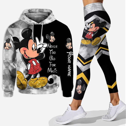 Never Too Old For Magic - Personalized Mouse Hoodie And Leggings