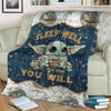 The Child Sleep Well You Will - Personalized The Force Blanket