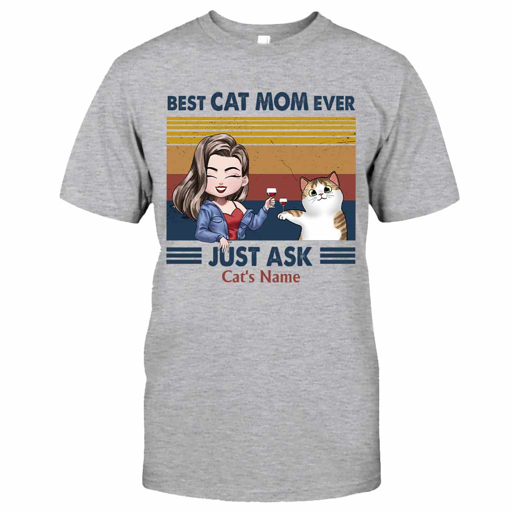 Best Cat Mom Ever - Personalized T-shirt and Hoodie