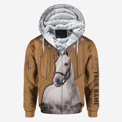 Western Horse Couple Hoodie - Personalized All Over T-shirt and Hoodie