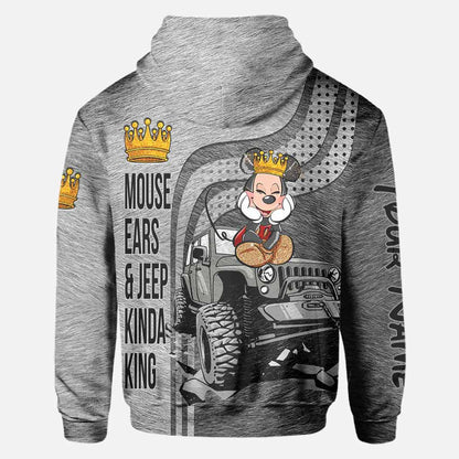 King And Queen - Personalized Couple Car All Over T-shirt and Hoodie