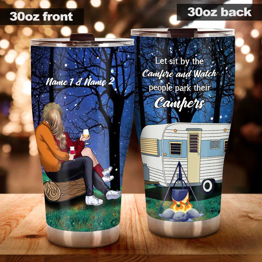 Camping Couple - Personalized Tumbler