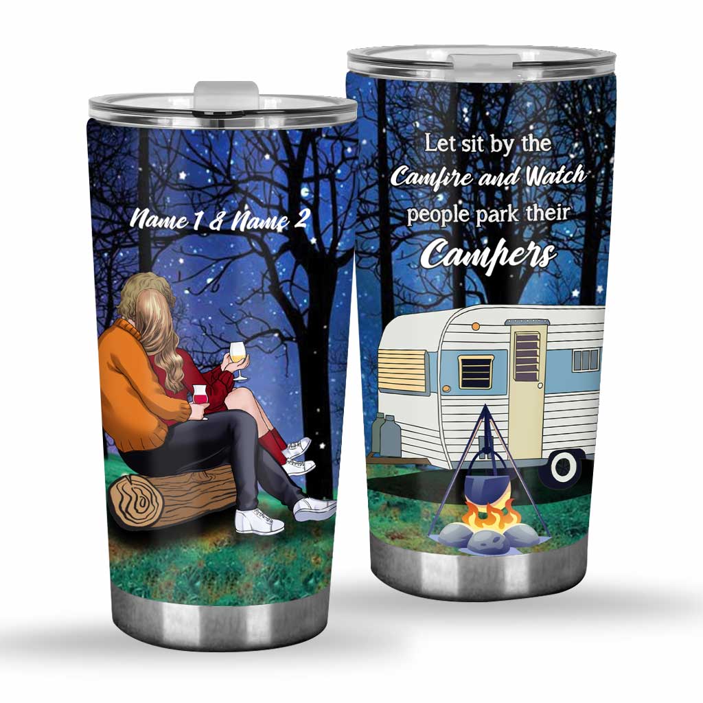 Camping Couple - Personalized Tumbler