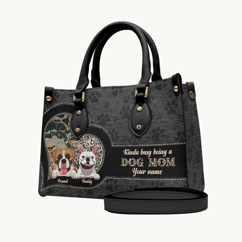 Dog Mom - Personalized Leather Handbag