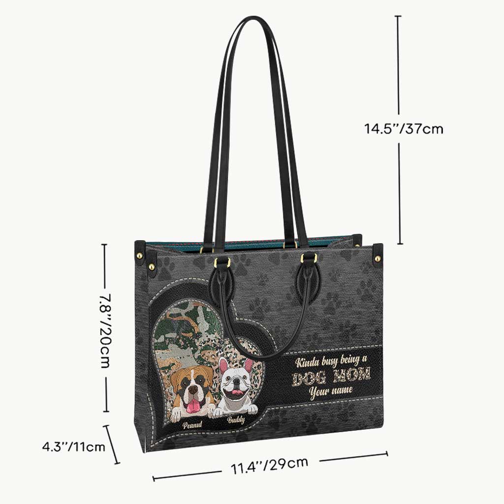 Dog Mom - Personalized Leather Handbag