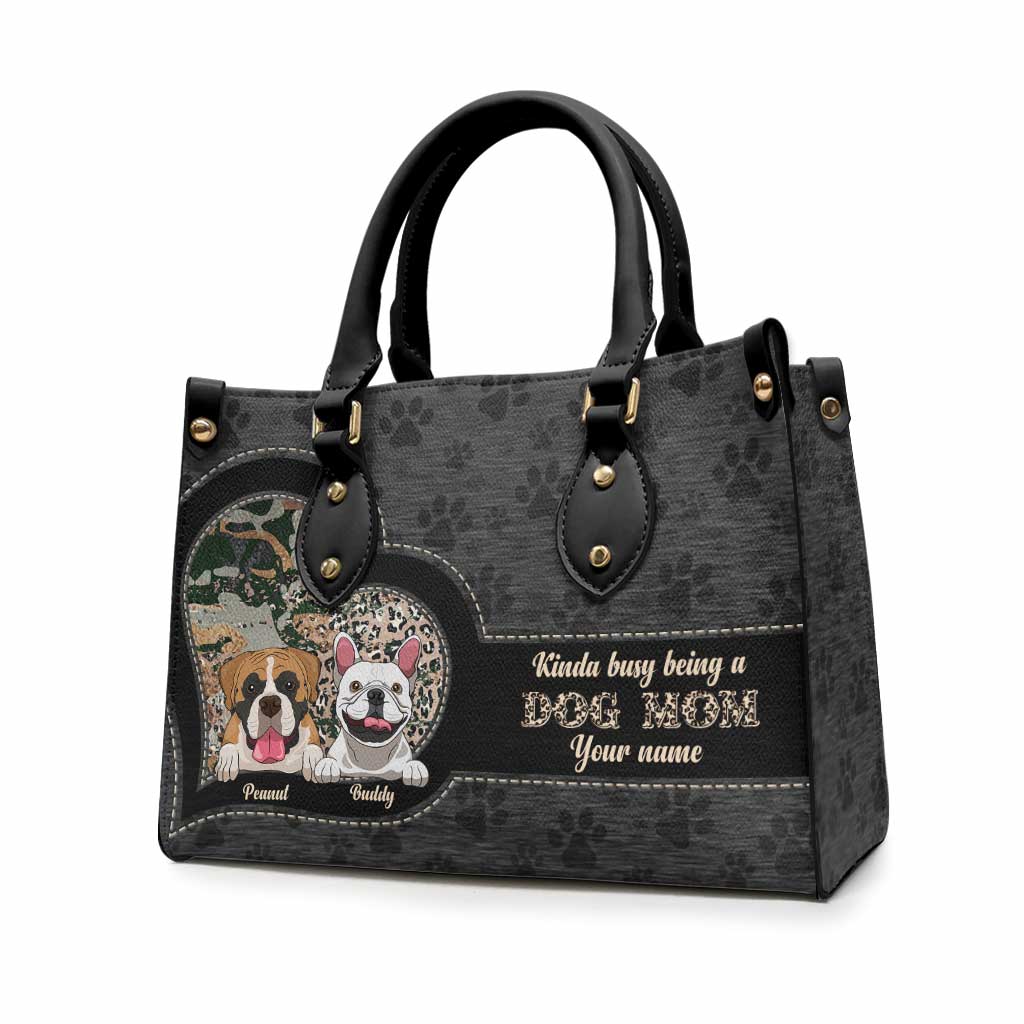 Dog Mom - Personalized Leather Handbag