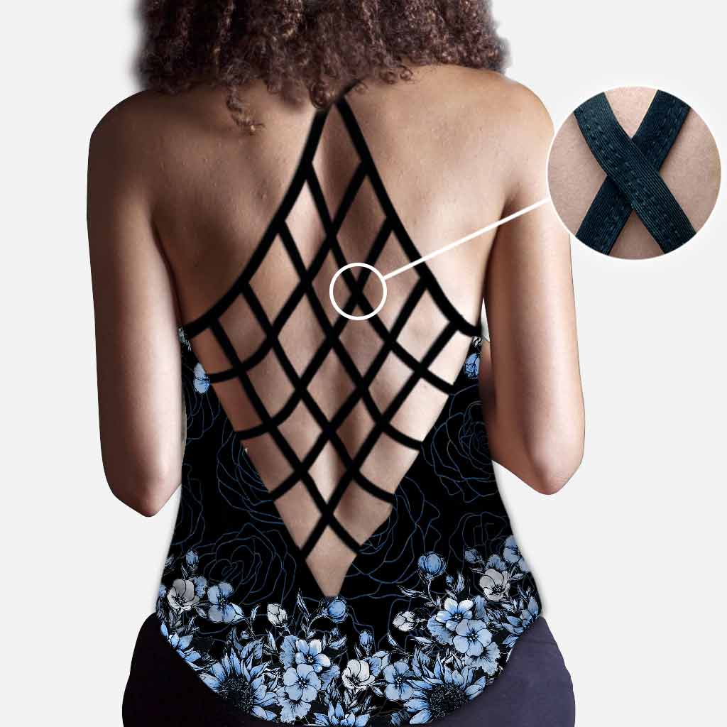 Ohana - Personalized Cross Tank Top and Leggings