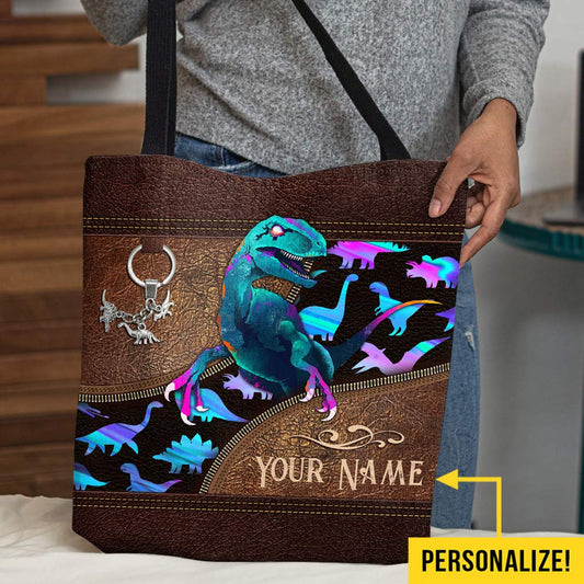 Love Dinosaur Personalized  Tote Bag